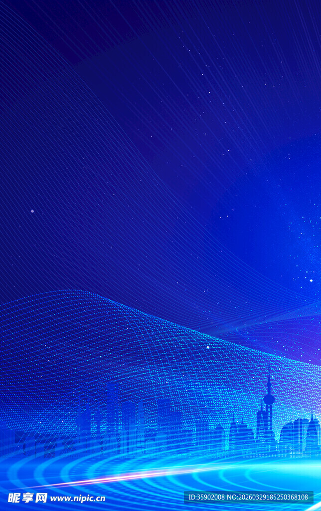 梦幻城市夜景灯光效果图