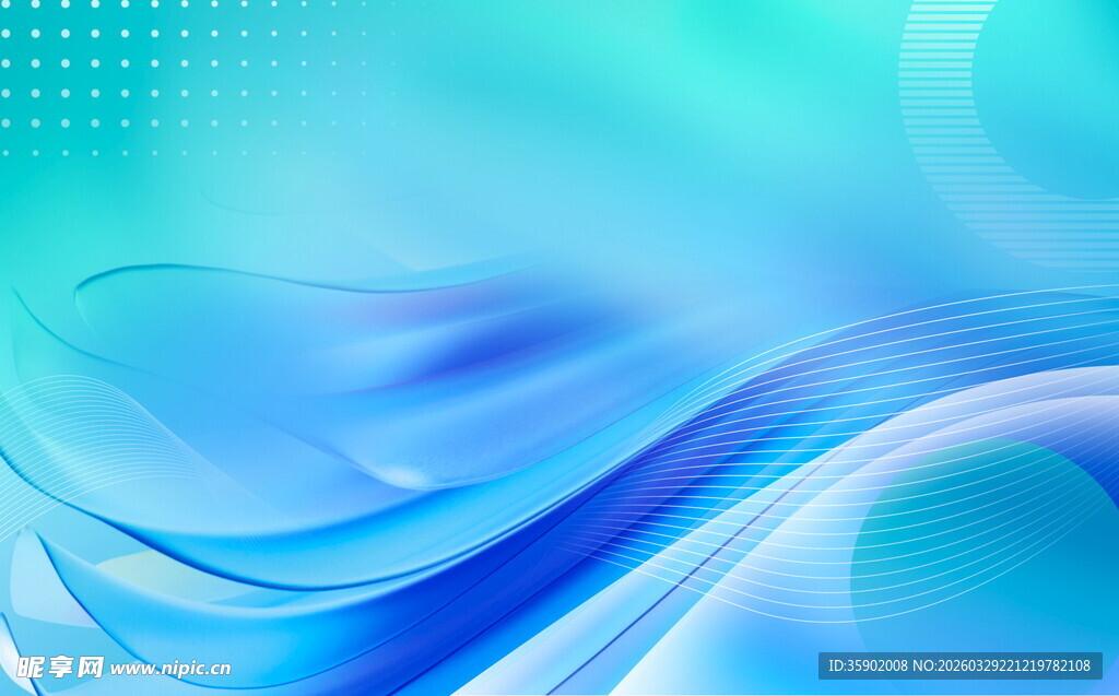 梦幻蓝调流动背景图