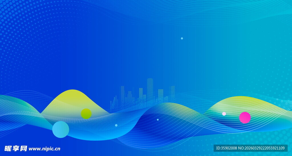 梦幻海底波浪景观图