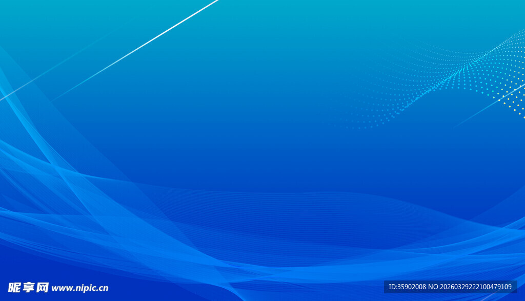 蓝色渐变动感线条背景图