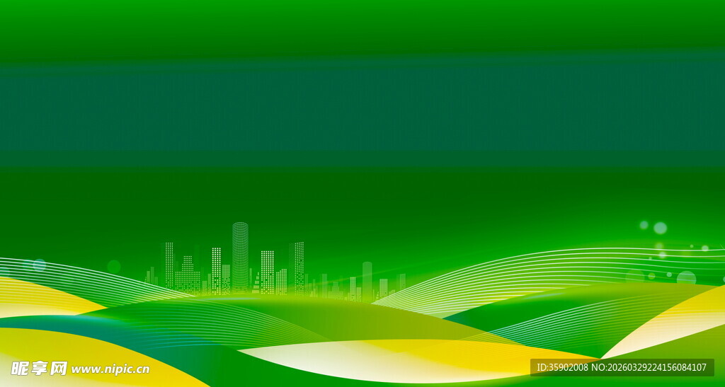 绿色动感几何抽象背景图