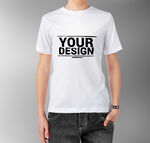 白色T恤设计展示样机