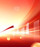 红色动感科技风背景图