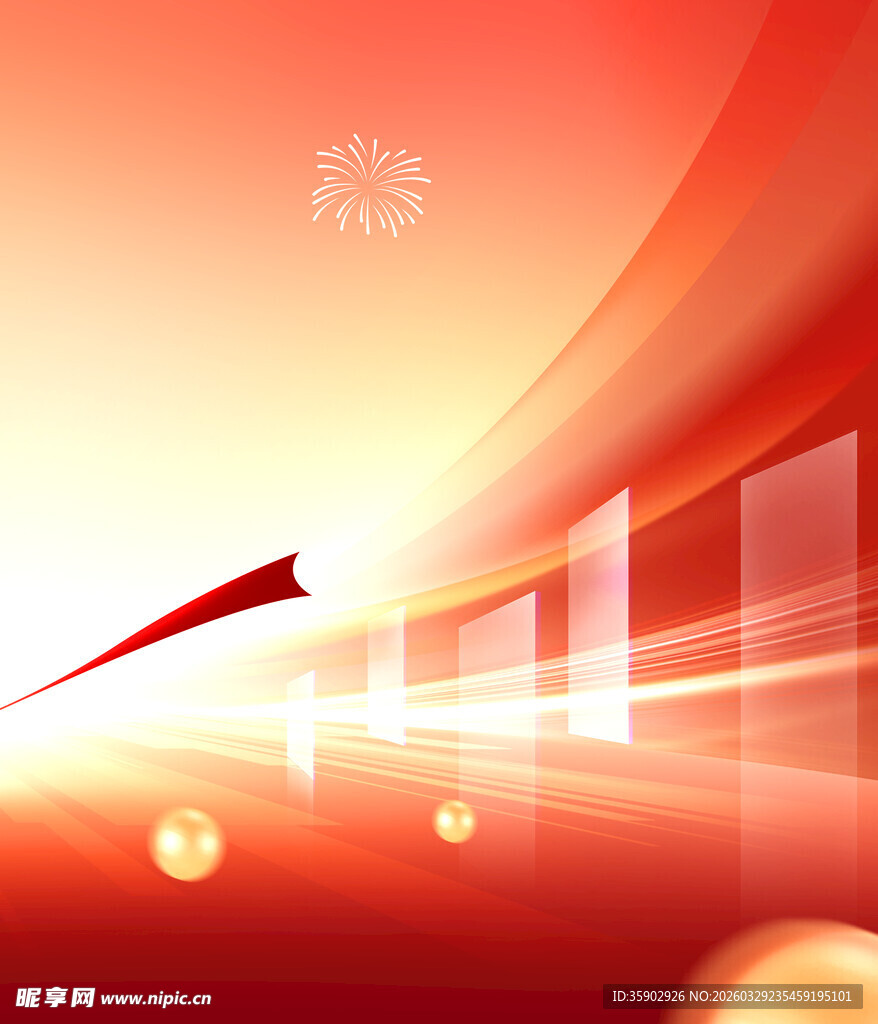 红色动感科技风背景图