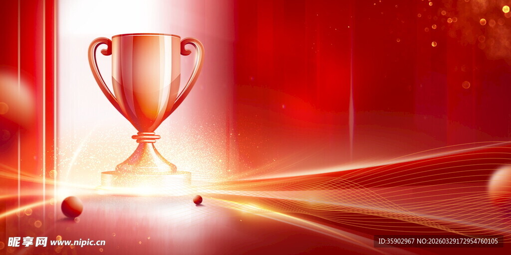 闪耀奖杯荣耀光芒绽放