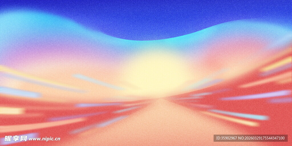 梦幻炫彩的未来通道