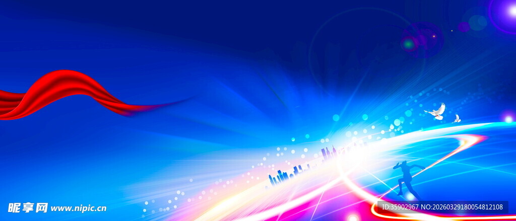 炫彩动感科技风背景画面
