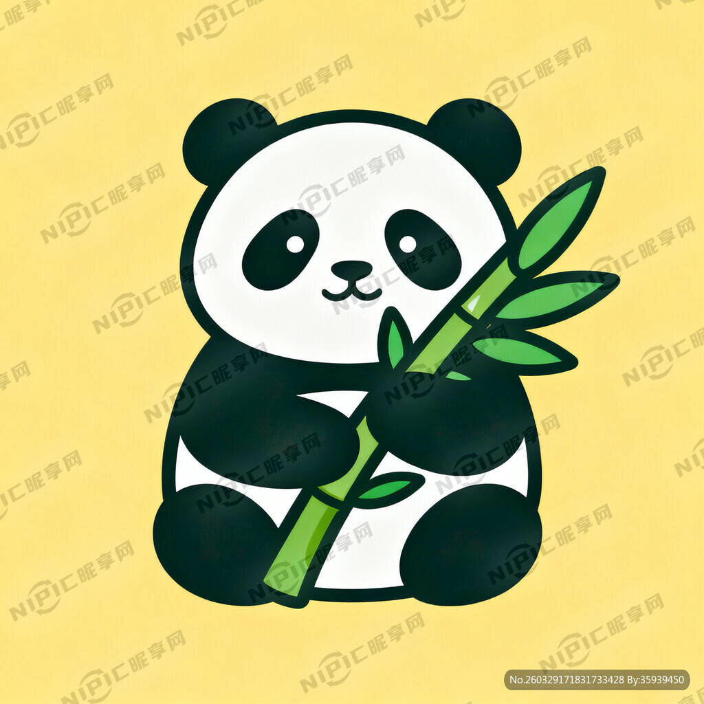 以熊猫竹子为主题的便利店LOG