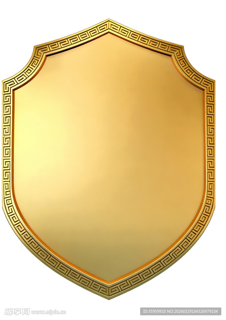 金色盾牌图标