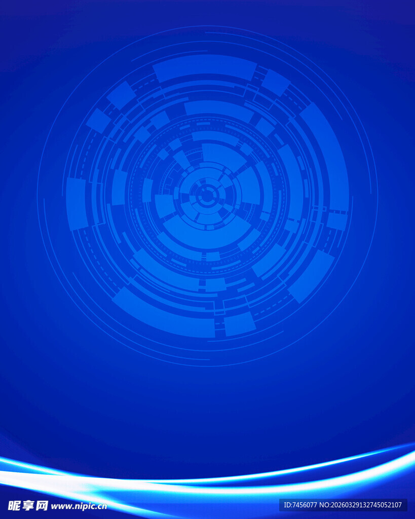 蓝色科技风抽象背景图案