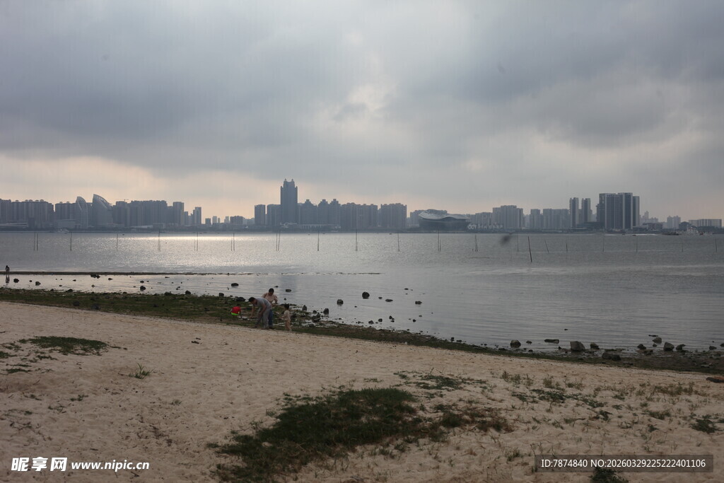 湛江城市岸边风景