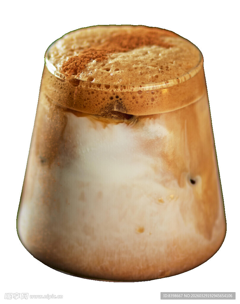 分层美味咖啡饮品