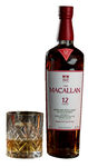 麦卡伦12年威士忌与酒杯