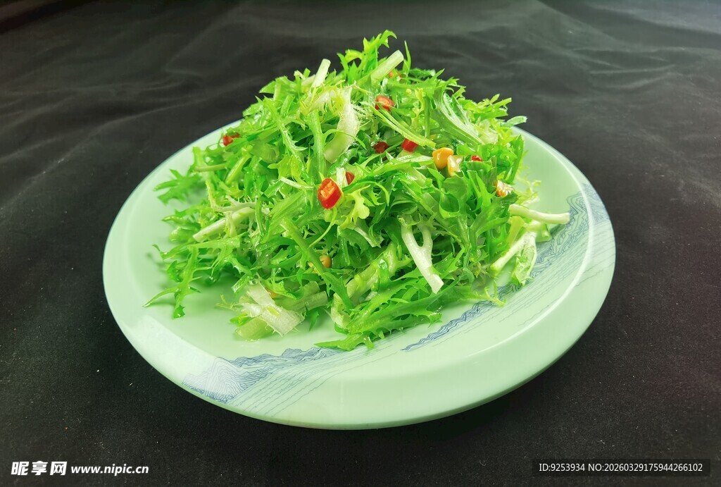 清爽生菜沙拉摆盘