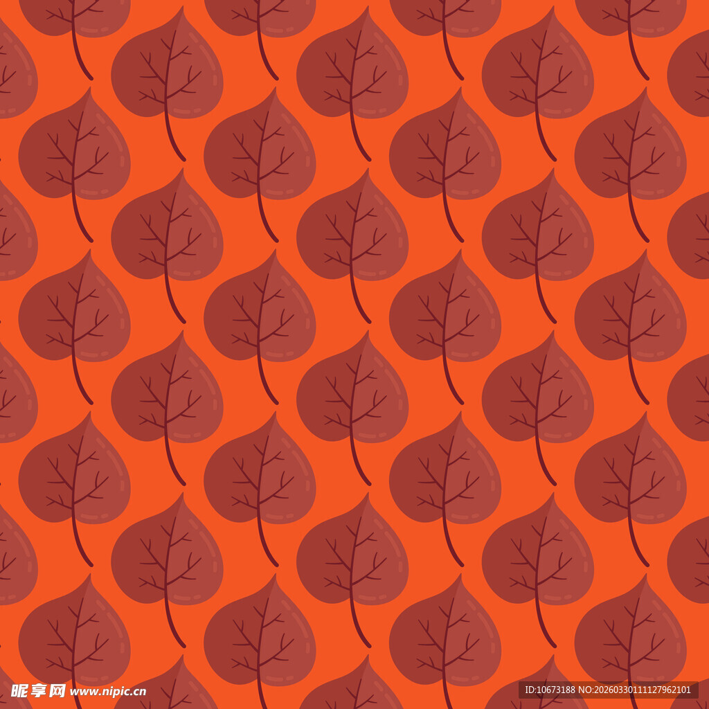 卡通叶子图案背景