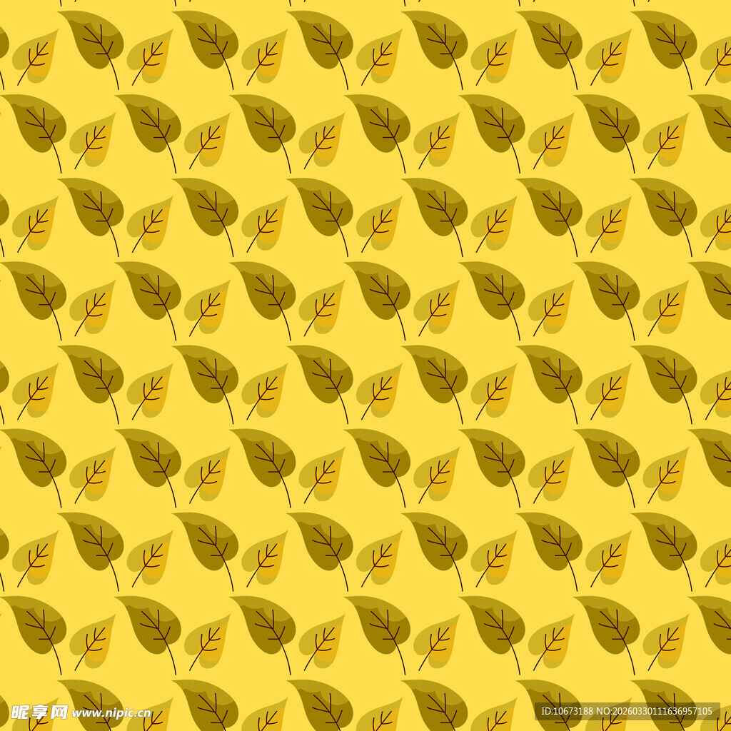 卡通叶子图案背景