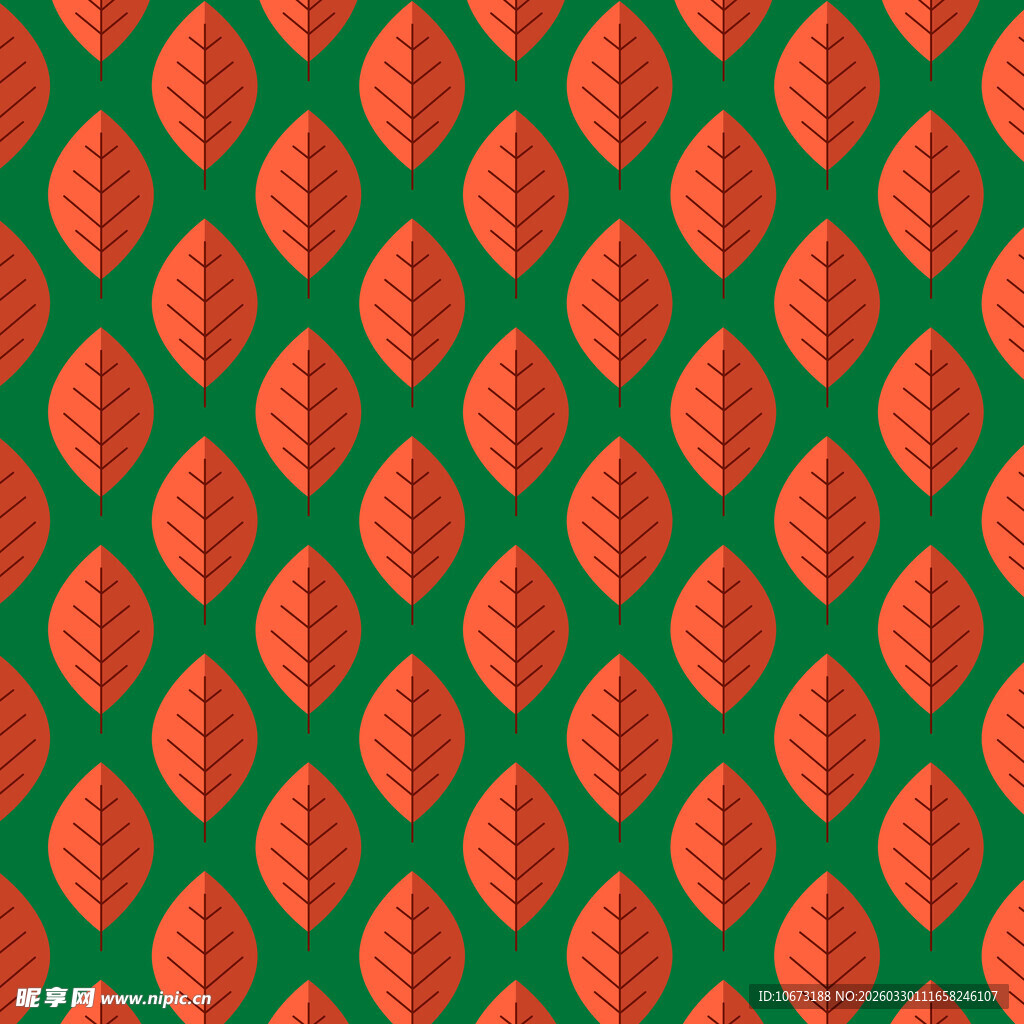 卡通叶子图案背景