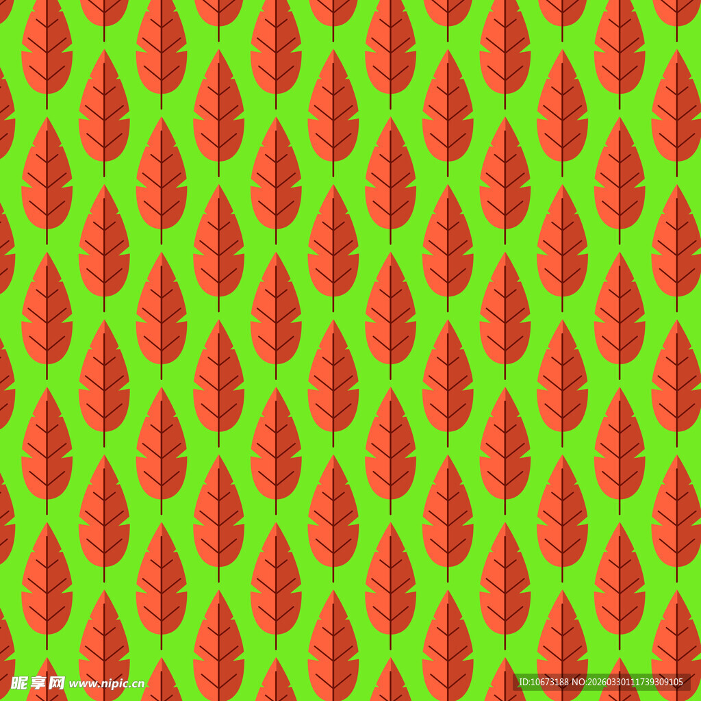 卡通叶子图案背景