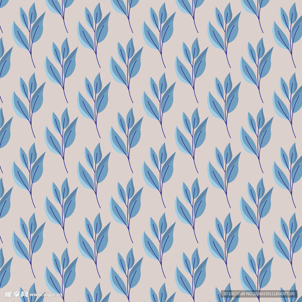 卡通叶子图案背景