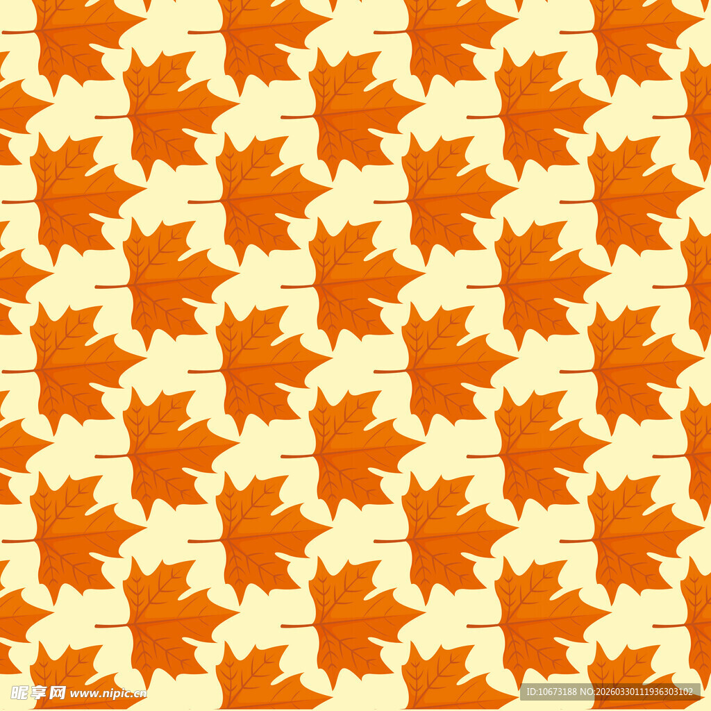 卡通叶子图案背景