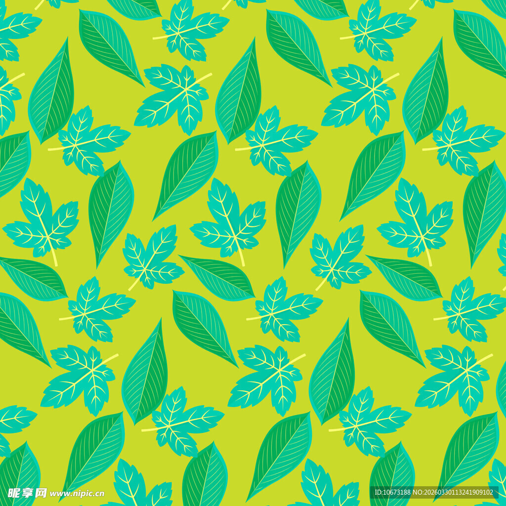 卡通叶子图片背景