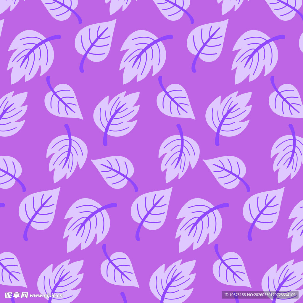 卡通叶子图案背景