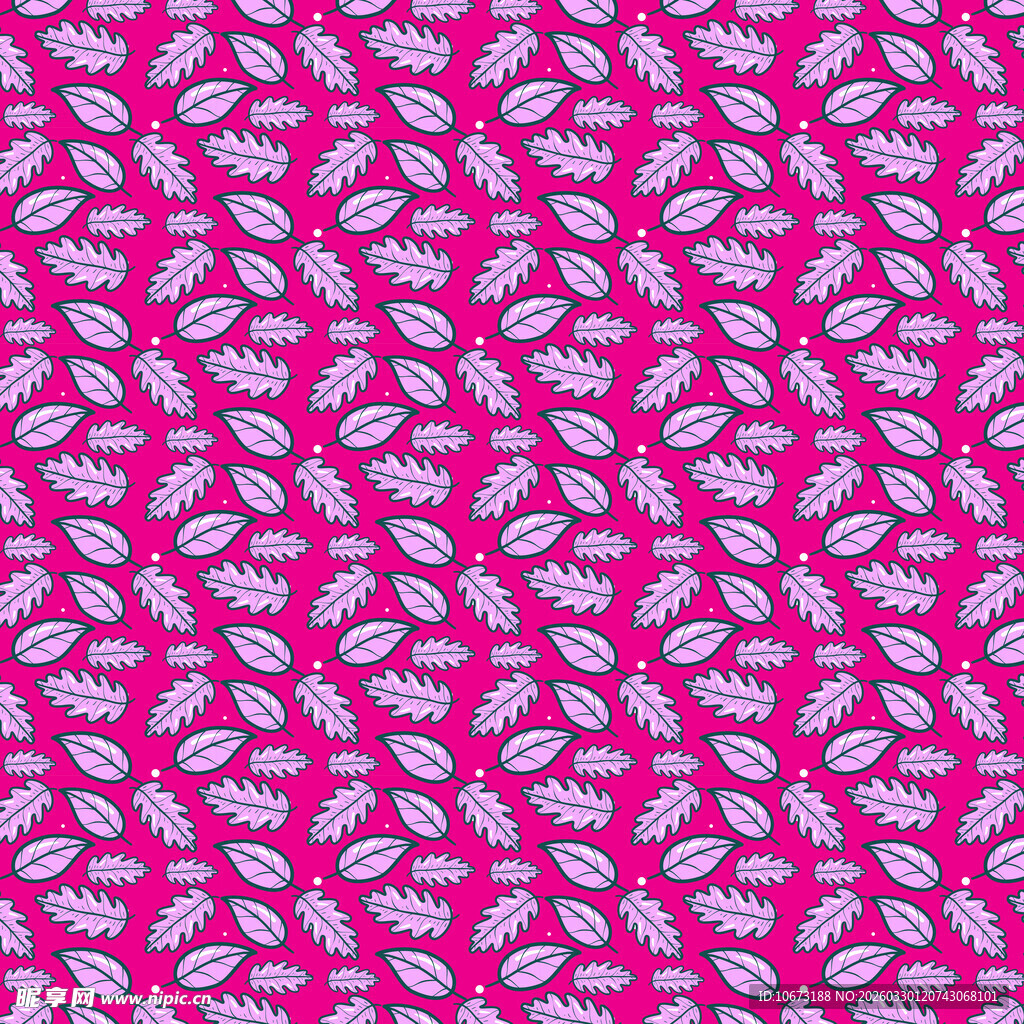 卡通叶子图案背景