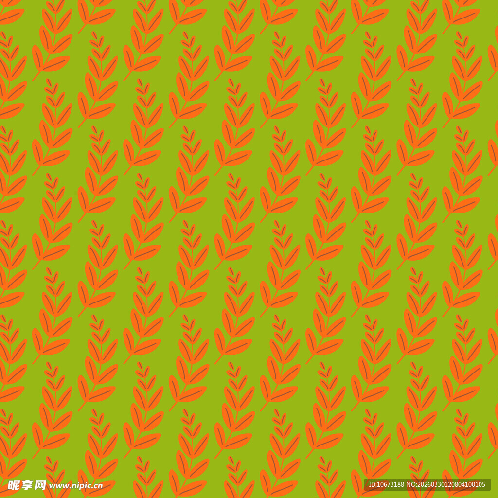 卡通叶子图案背景