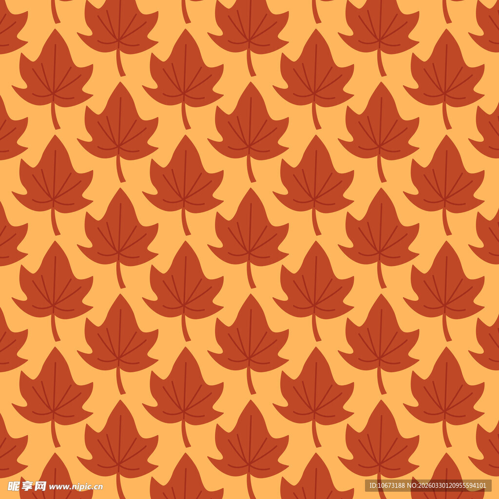 卡通叶子图案背景