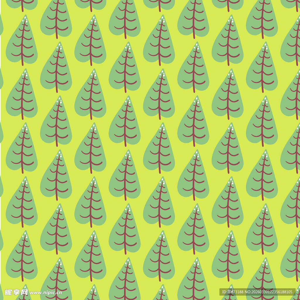 卡通叶子图案背景