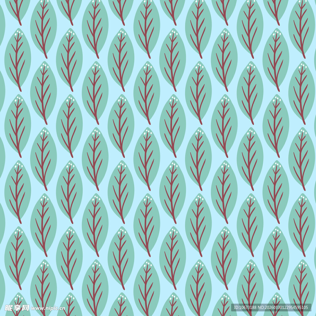 卡通叶子图案背景