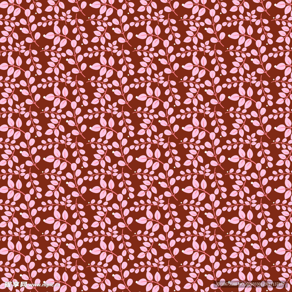 卡通叶子图案背景