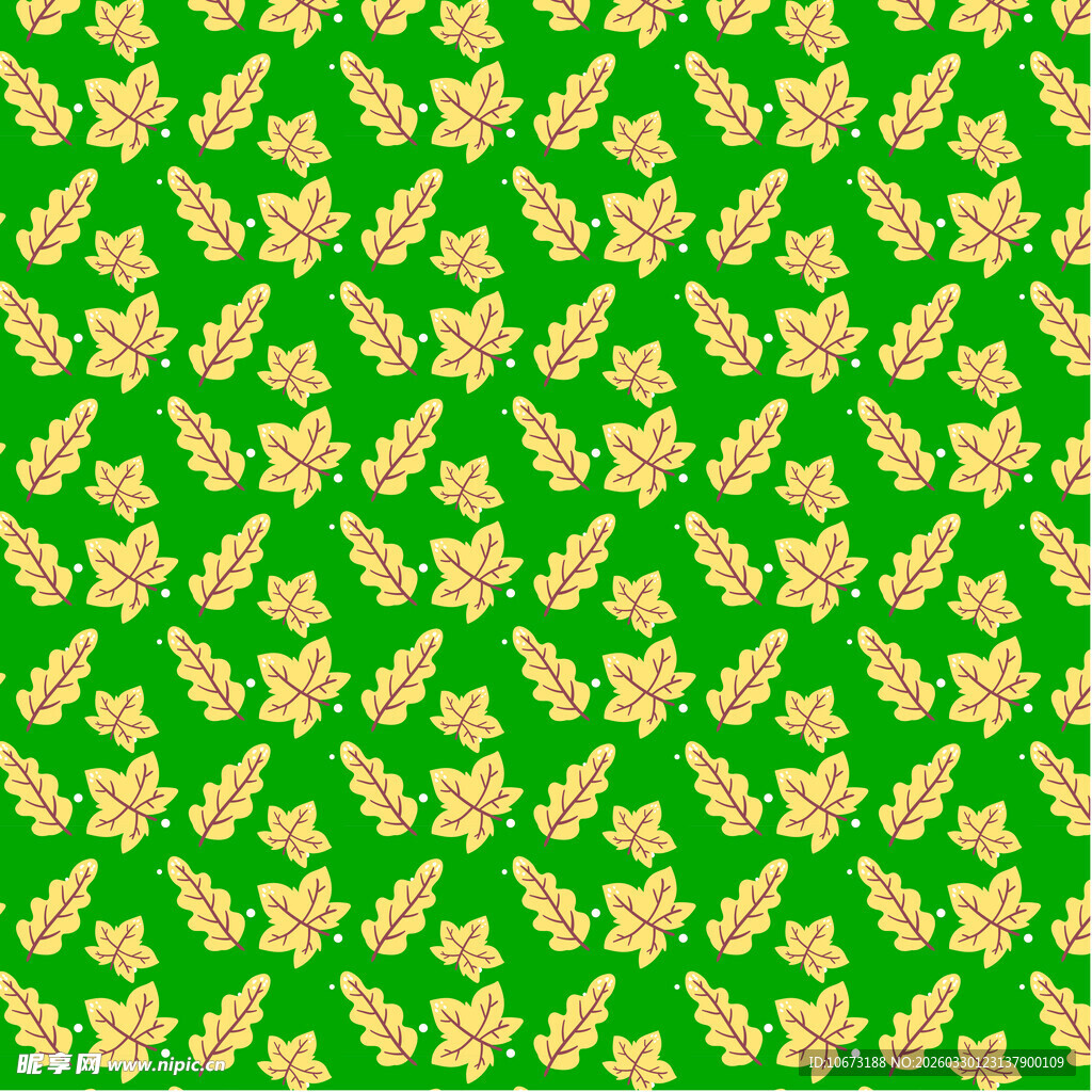 卡通叶子图案背景