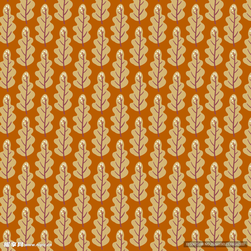 卡通叶子图案背景