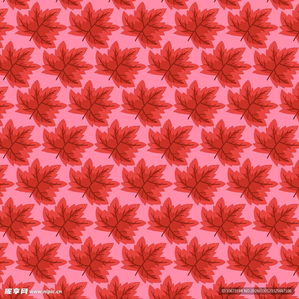 卡通叶子图案背景