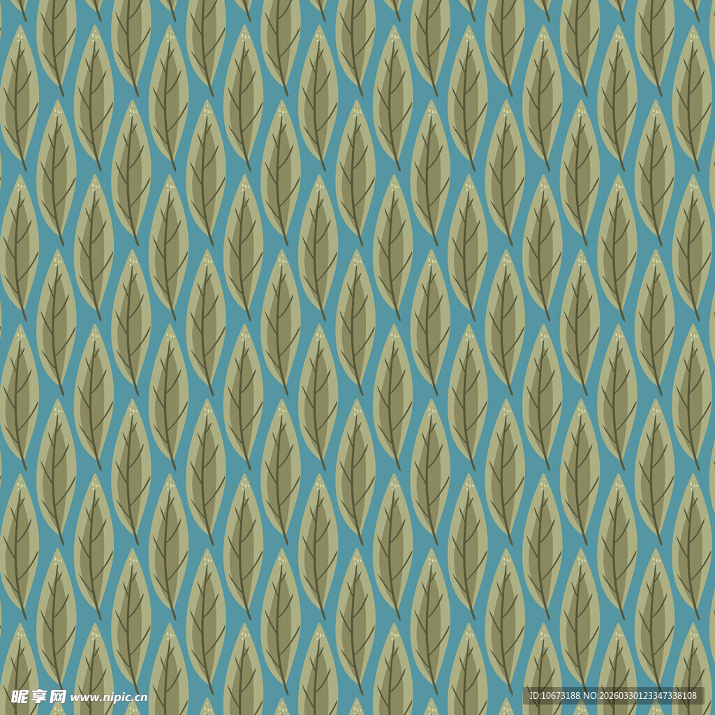 卡通叶子图案背景