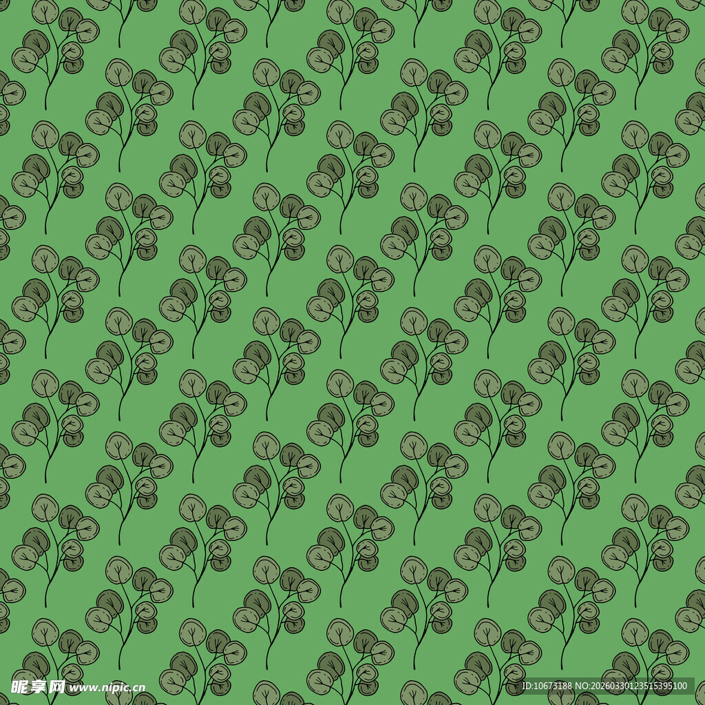 卡通叶子图案背景