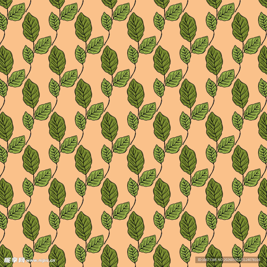 叶片图案背景