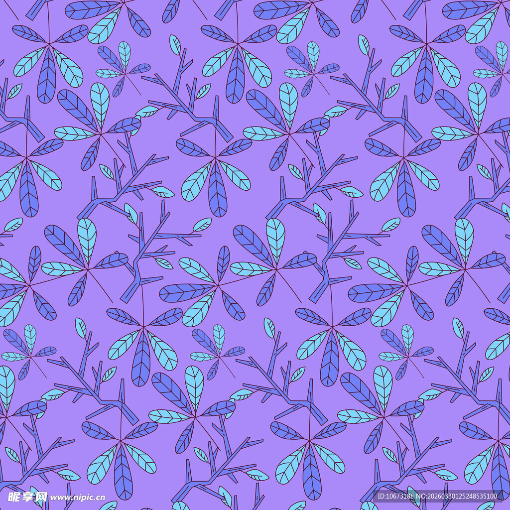 叶片图案背景