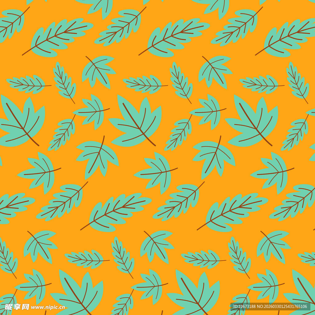 叶片图案背景