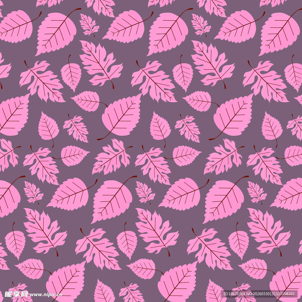 叶子图案背景样式