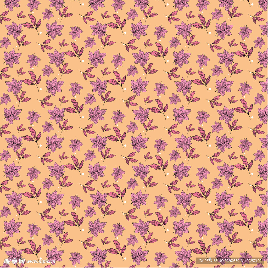 叶子图案背景样式