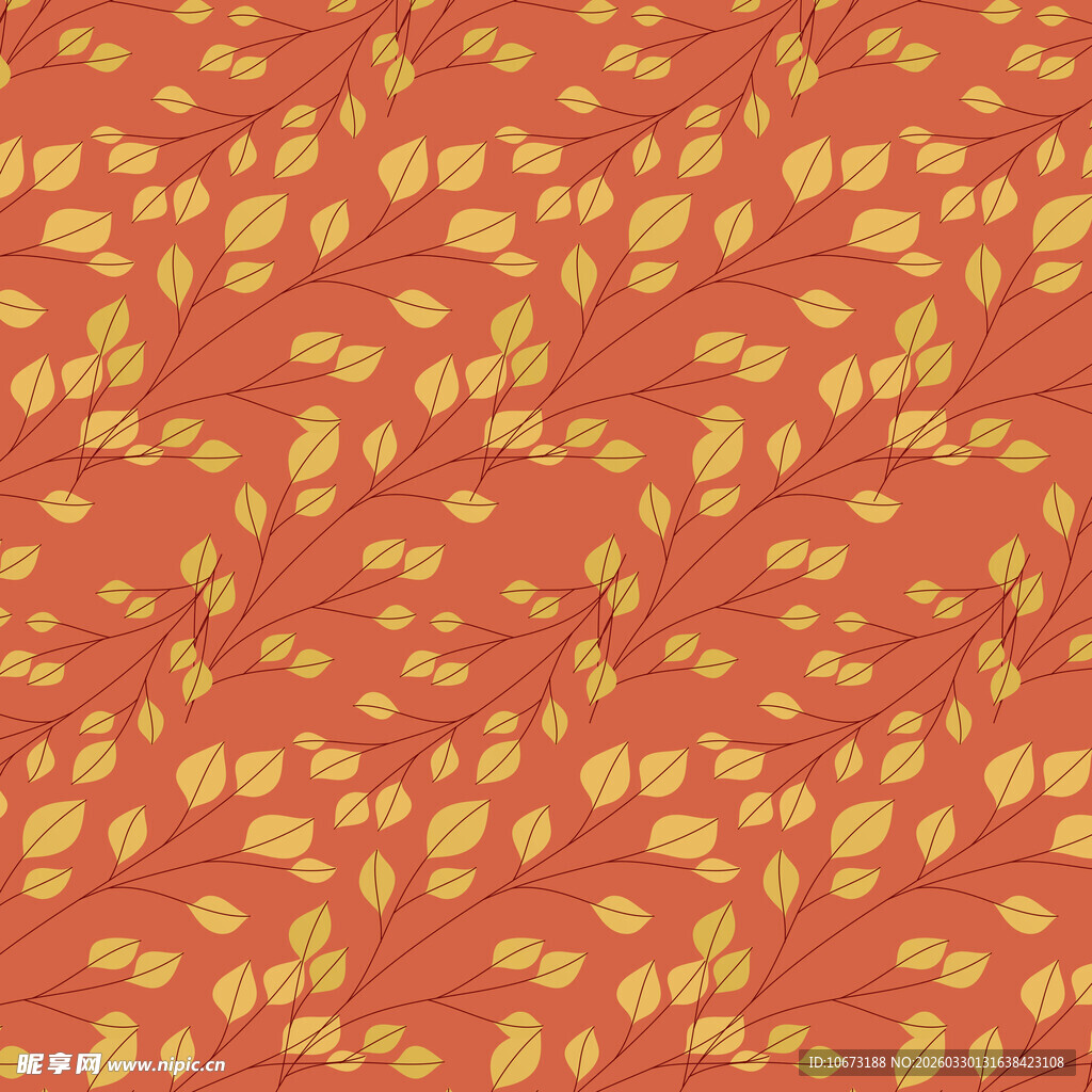 叶子图案背景样式