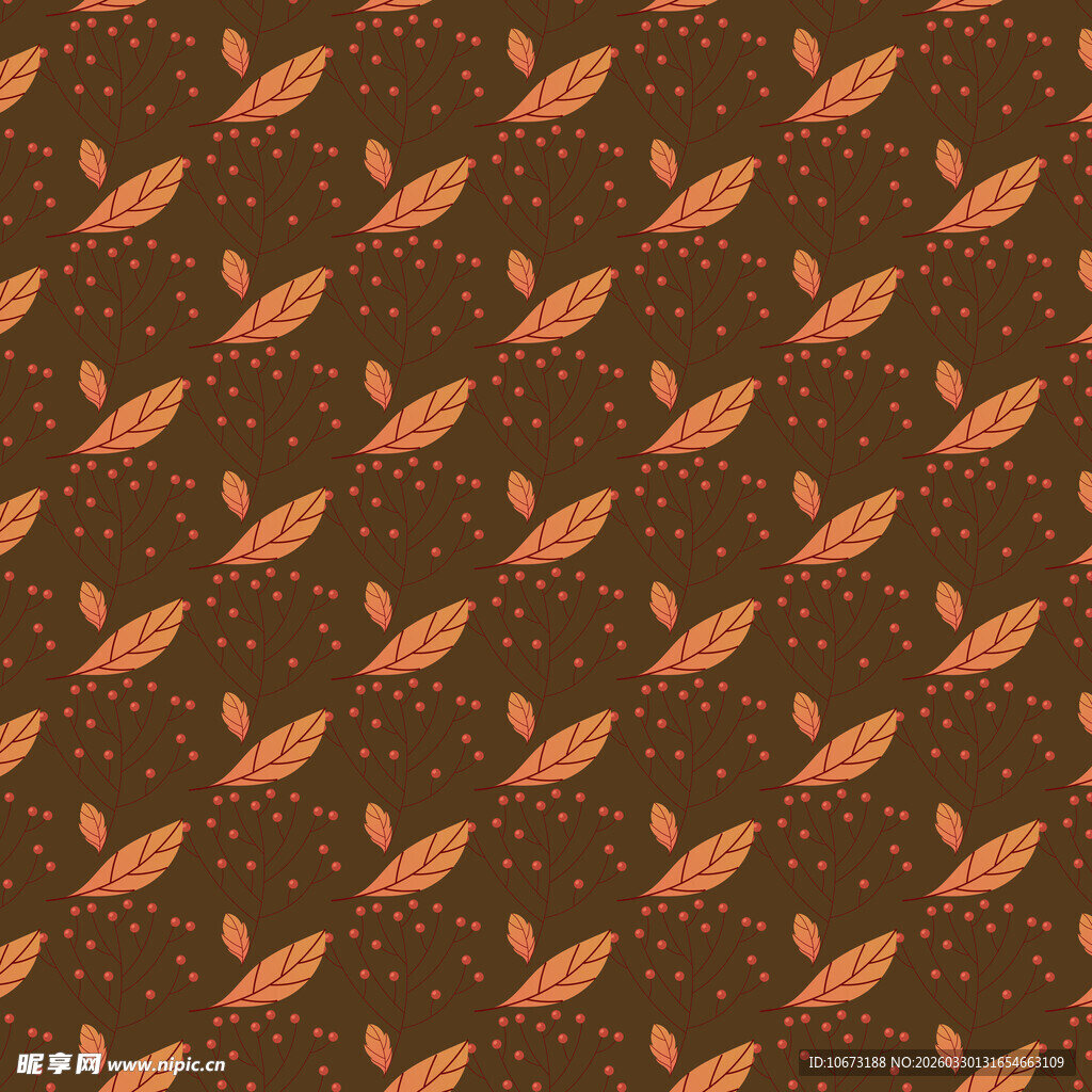 叶子图案背景样式