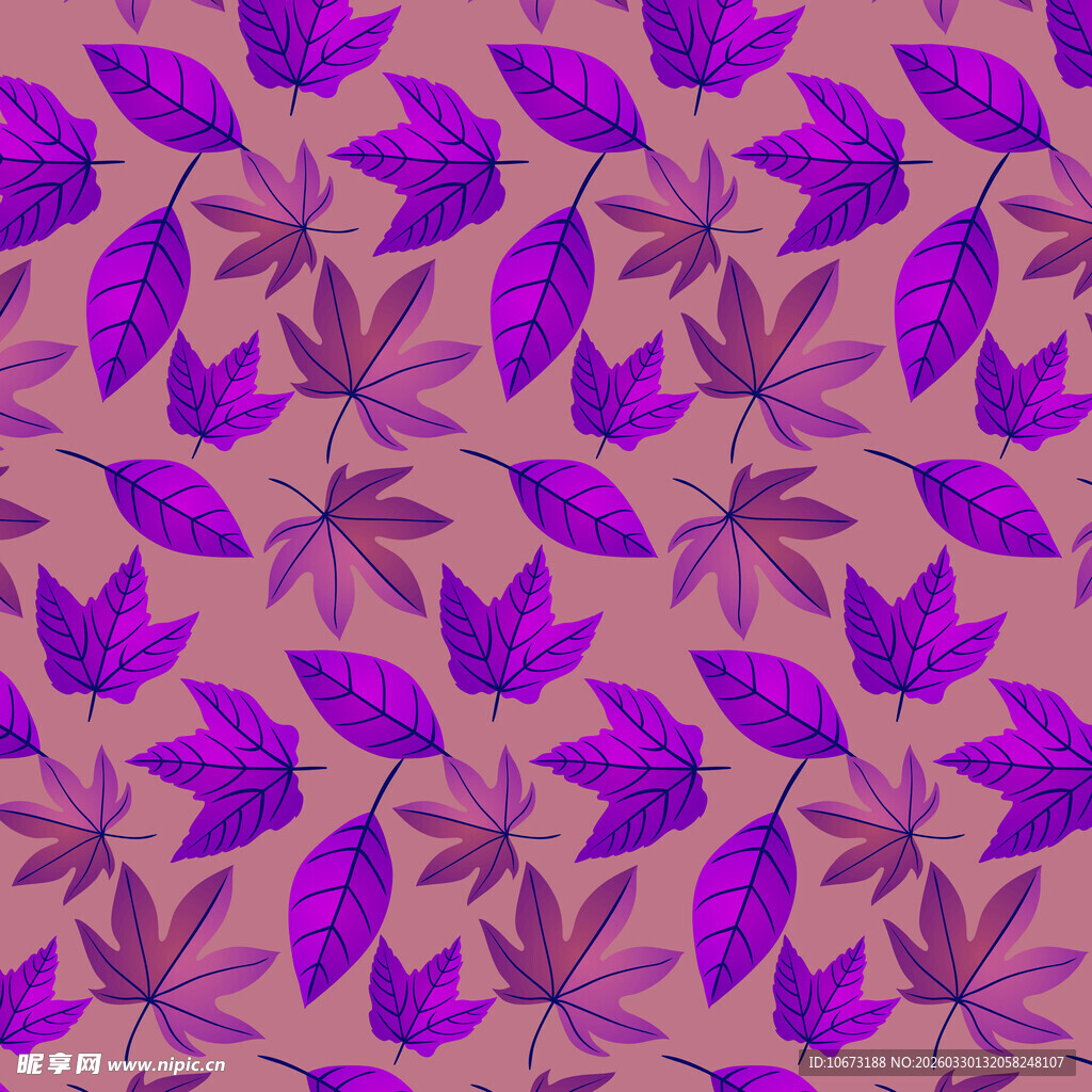 叶子图案背景样式