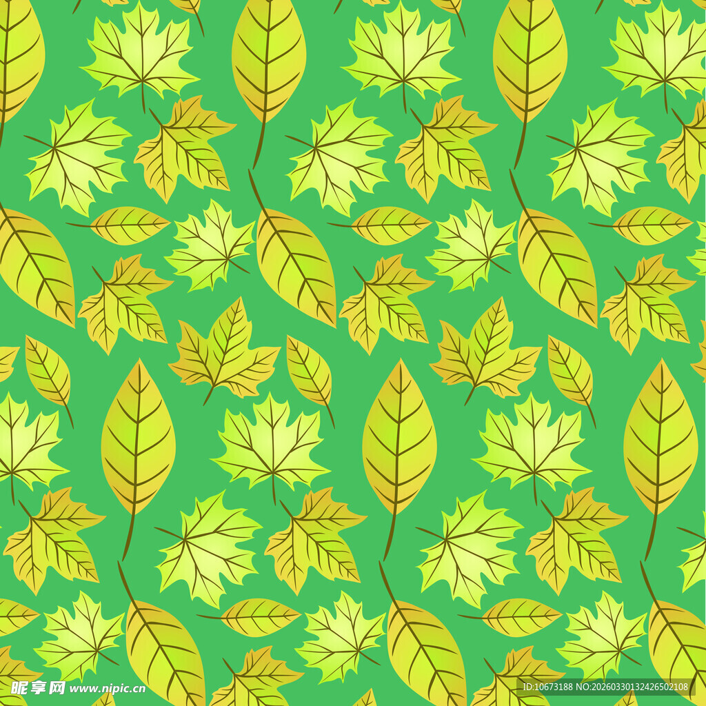 叶子图案背景样式