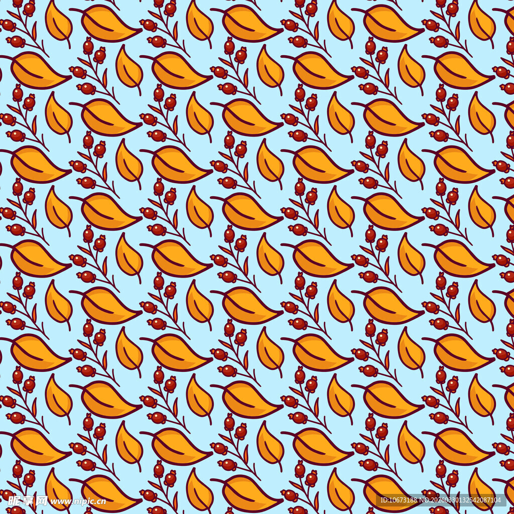 叶子图案背景样式