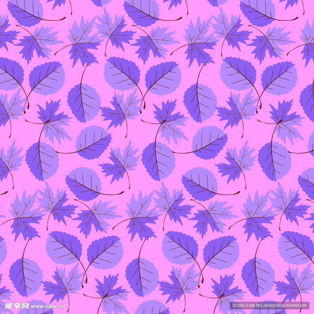 叶子图案背景样式