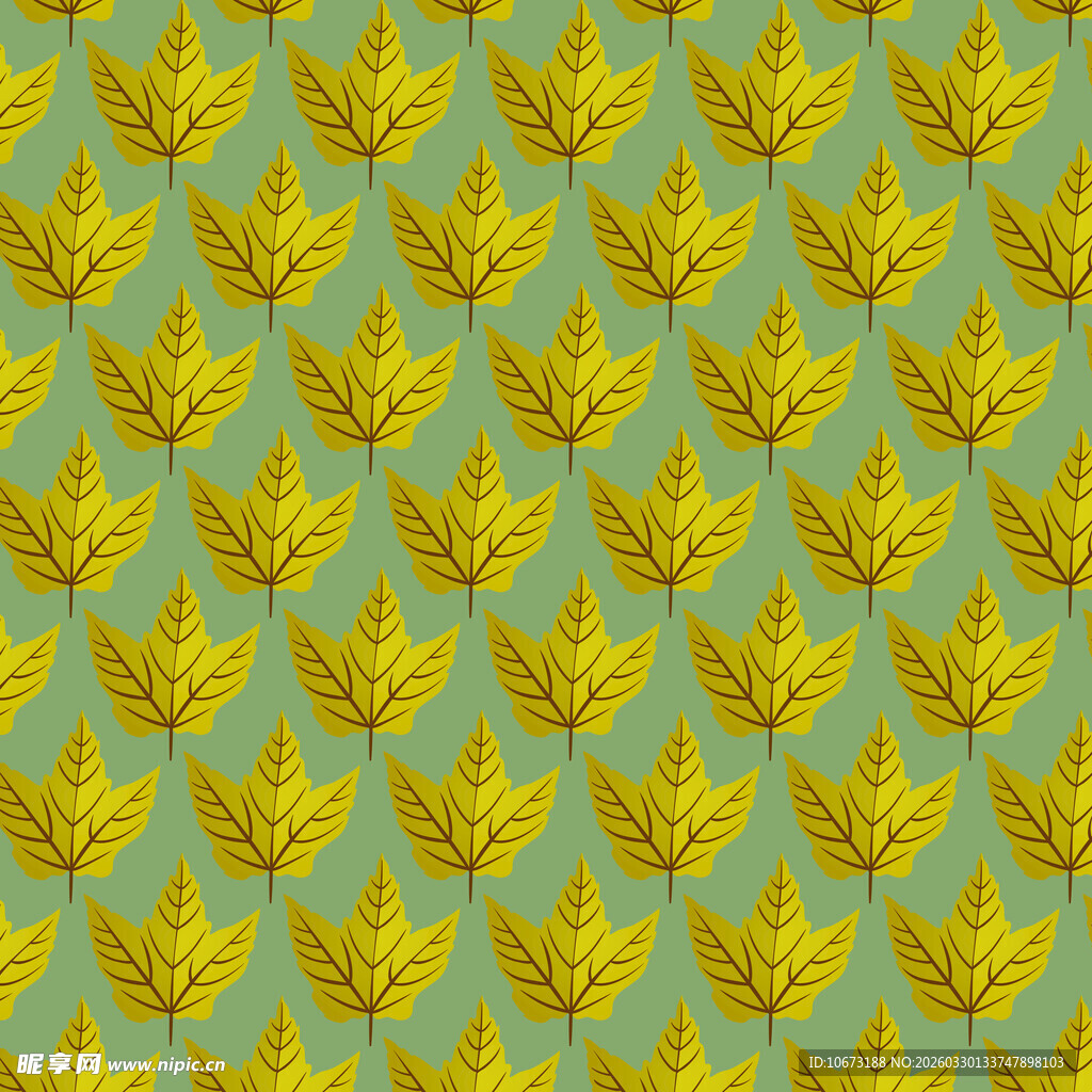 叶子图案背景样式