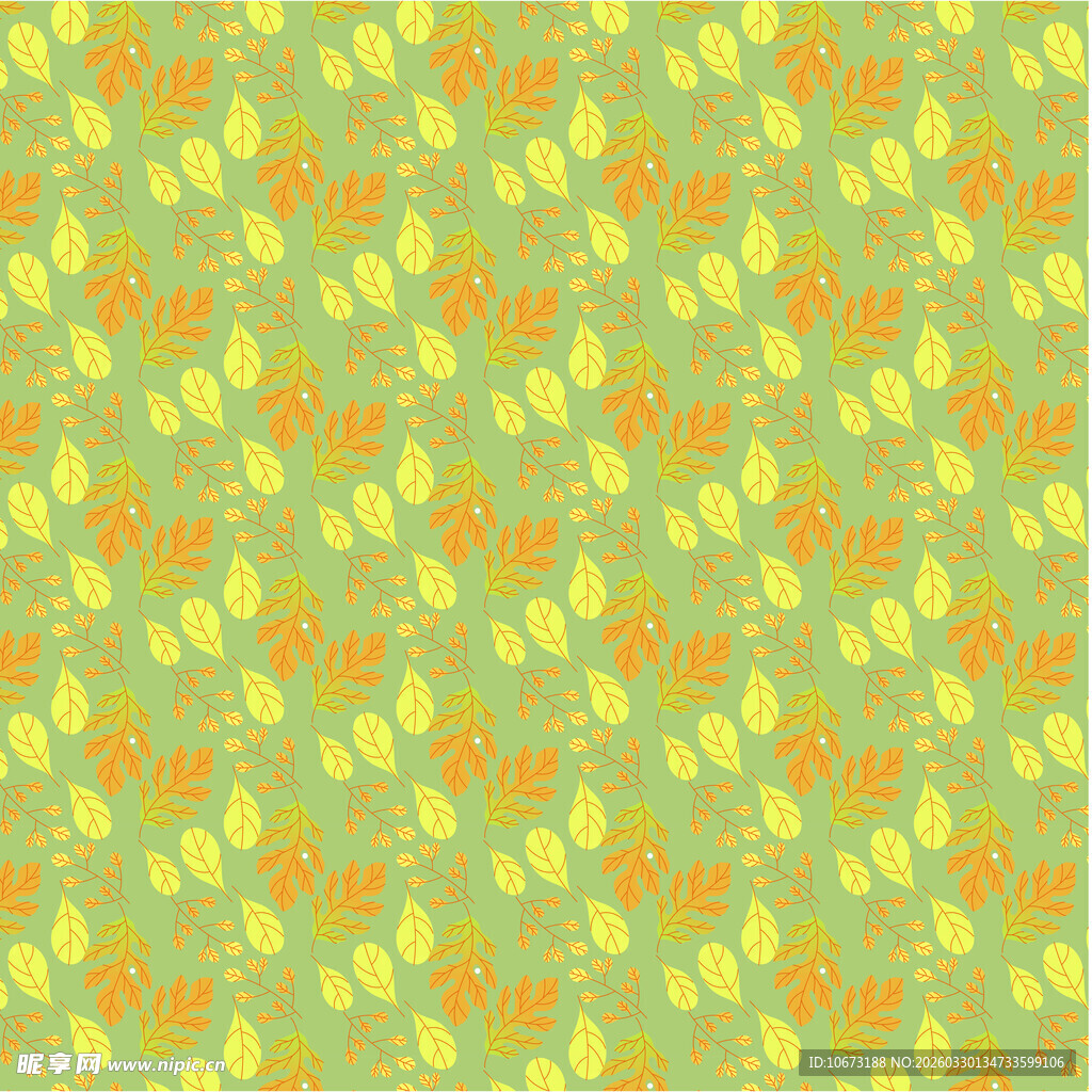 叶子图案背景